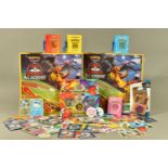 AN ASSORTMENT OF POKEMON CARDS, SETS AND MEMORABILIA including two sealed Pokemon Trading Card