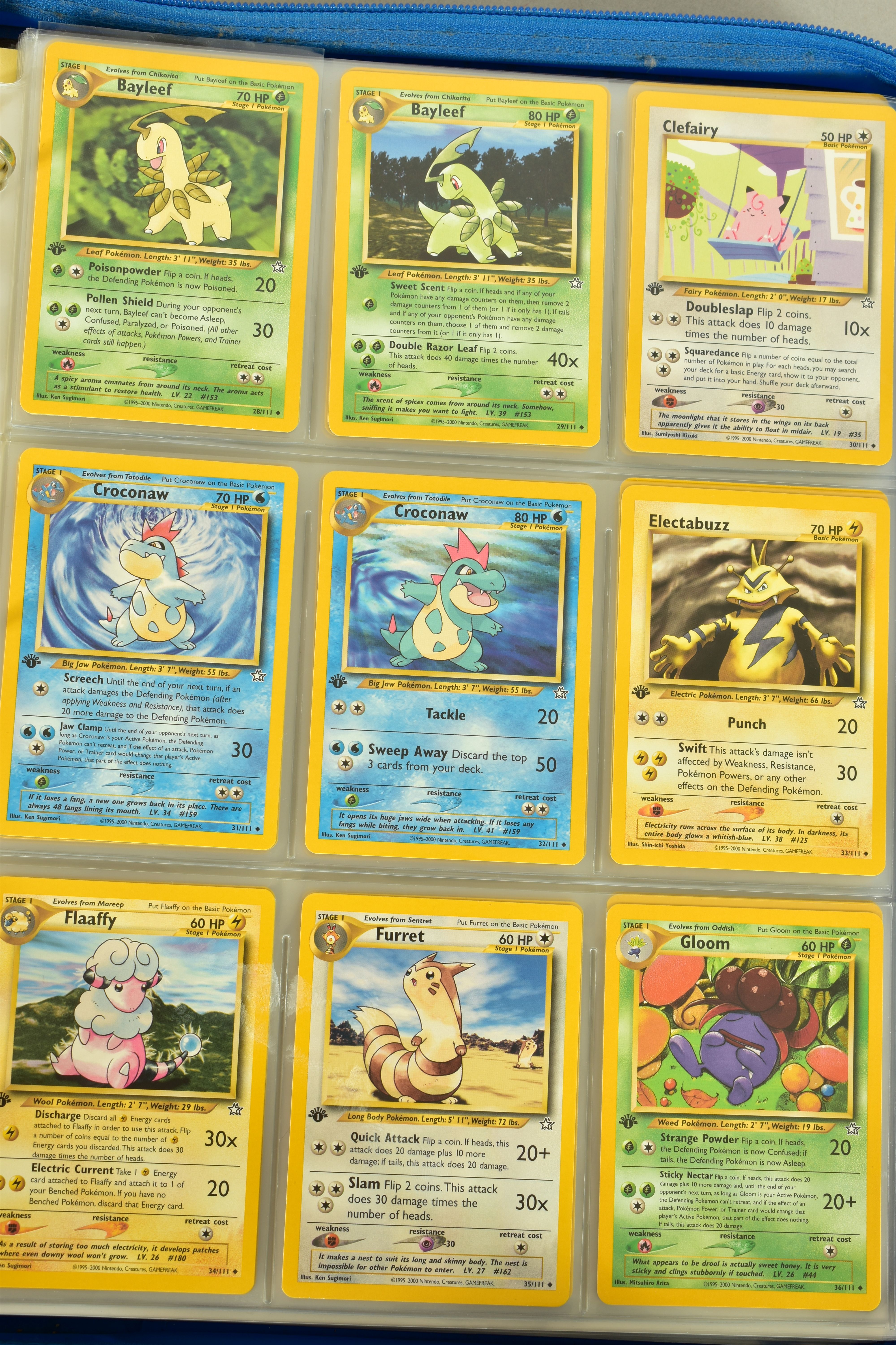 THE COMPLETE POKEMON CARD NEO GENESIS AND NEO DISCOVERY SETS, containing many first edition cards. - Image 9 of 32