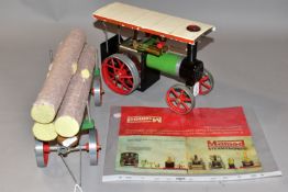 AN UNBOXED MAMOD LIVE STEAM TRACTION ENGINE, No. TE1, not tested, playworn condition and has been