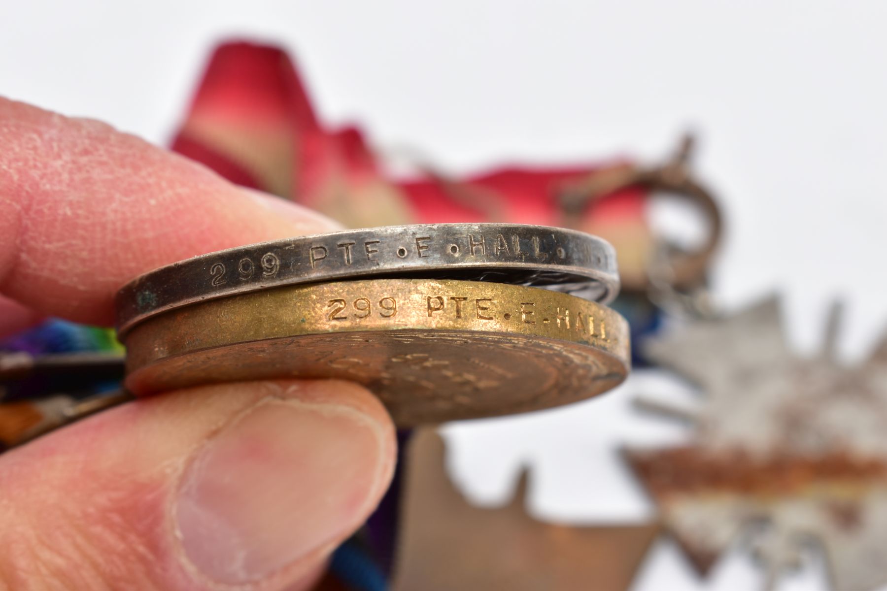 A WWI GROUP OF MEDALS WITH ONE OTHER MEDAL, to include a trio 1914-15 Star, War & Victory medal - Image 3 of 4