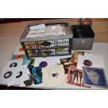 A TRAY AND A SINGLES CASE CONTAINING APPROXIMATELY THREE HUNDRED AND FIFTY 7in SINGLES artists