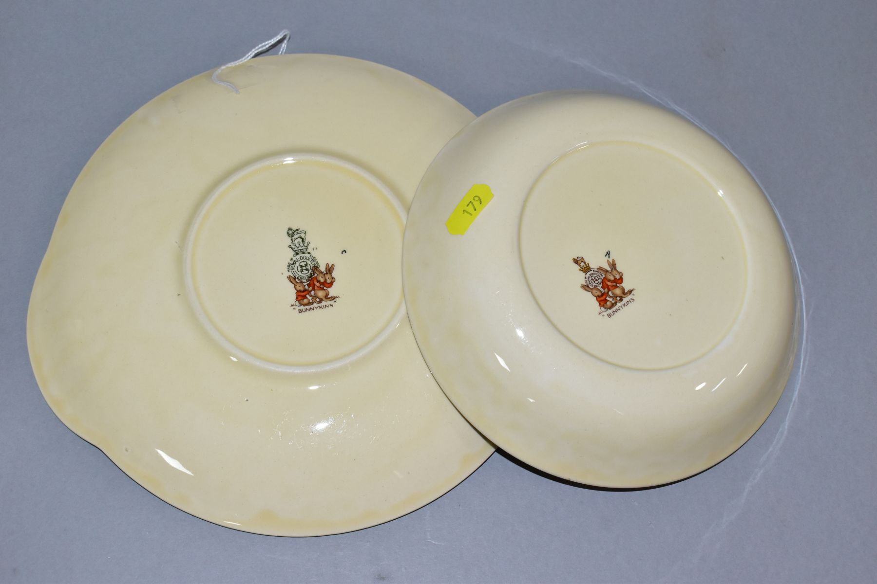 TWO PIECES OF ROYAL DOULTON BUNNYKINS EARTHENWARE, designed by Barbara Vernon comprising bread and - Image 5 of 5