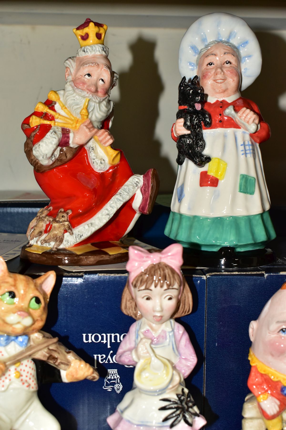 FIVE BOXED LIMITED EDITION ROYAL DOULTON NURSERY RHYME COLLECTION FIGURES FOR UKI CERAMICS LTD, - Image 3 of 4