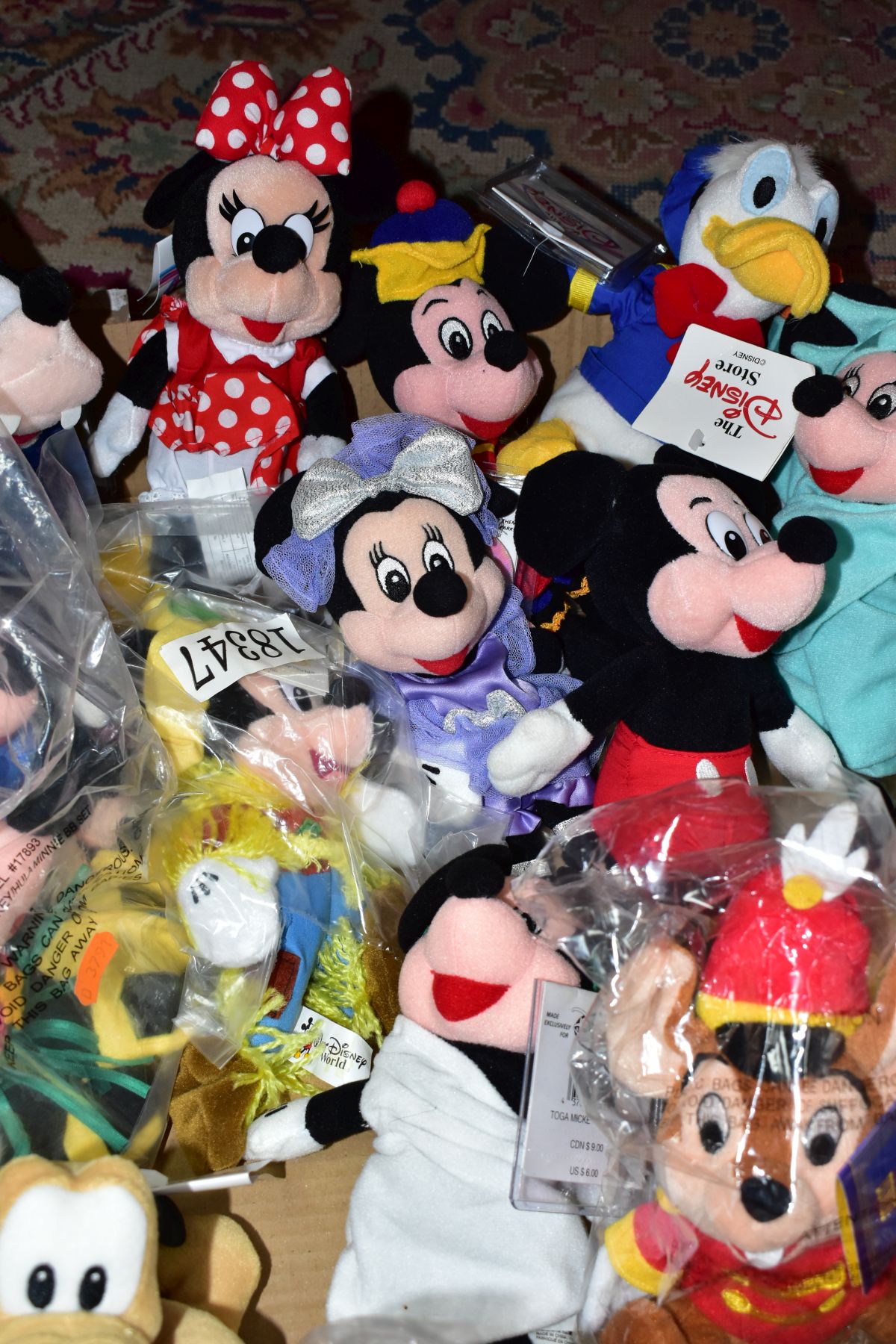 A BOX OF DISNEY COLLECT IT SOFT TOYS, most still with tags characters include Mickey and Minnie - Image 3 of 3