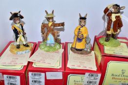 FOUR BOXED ROYAL DOULTON LIMITED EDITION BUNNYKINS FIGURES, comprising Airman DB199 no 3547/5000