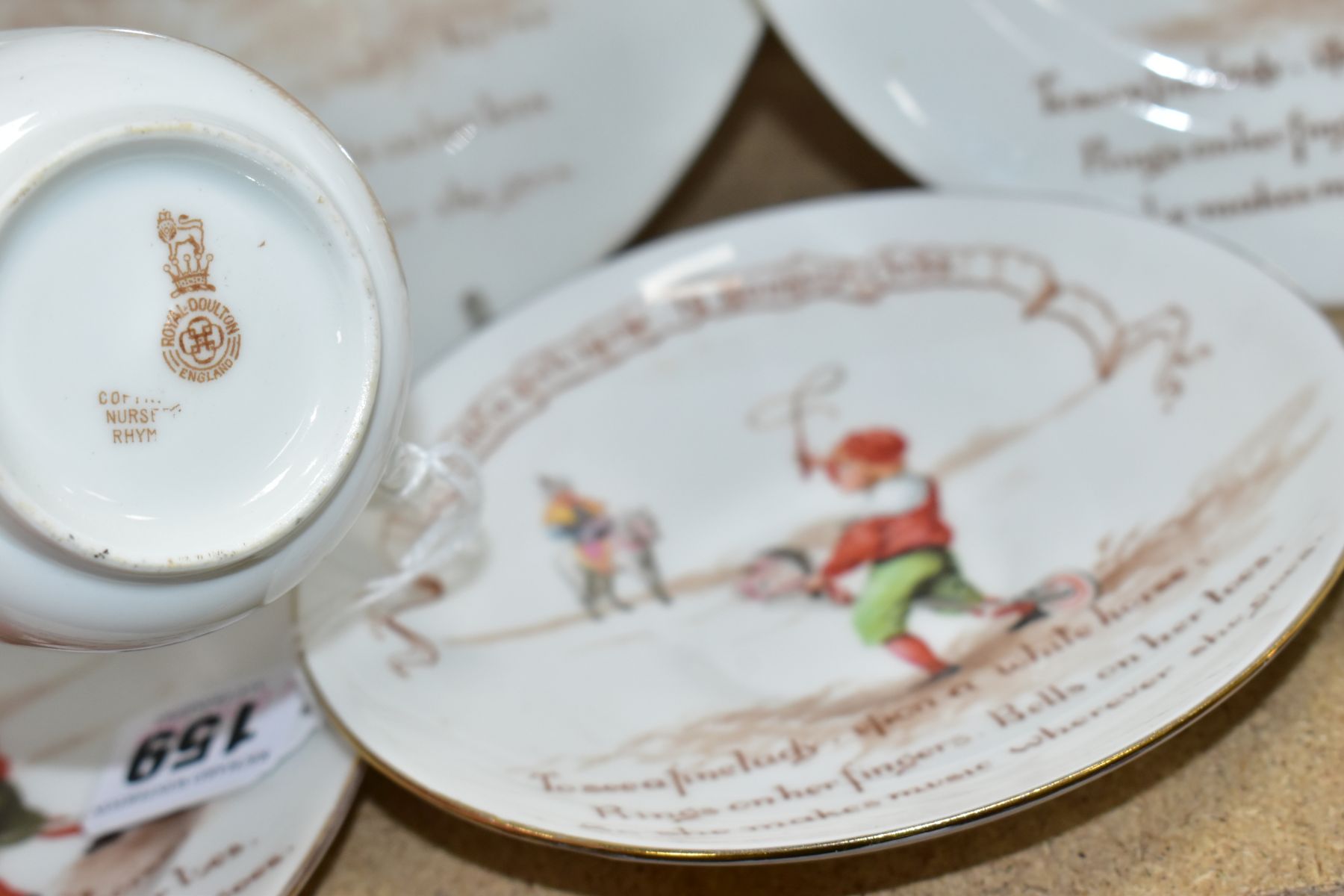 SIX PIECES OF ROYAL DOULTON NURSERY RHYMES 'A' SERIES WARE, DESIGNED BY WILLIAM SAVAGE COOPER, 'Ride - Image 5 of 7