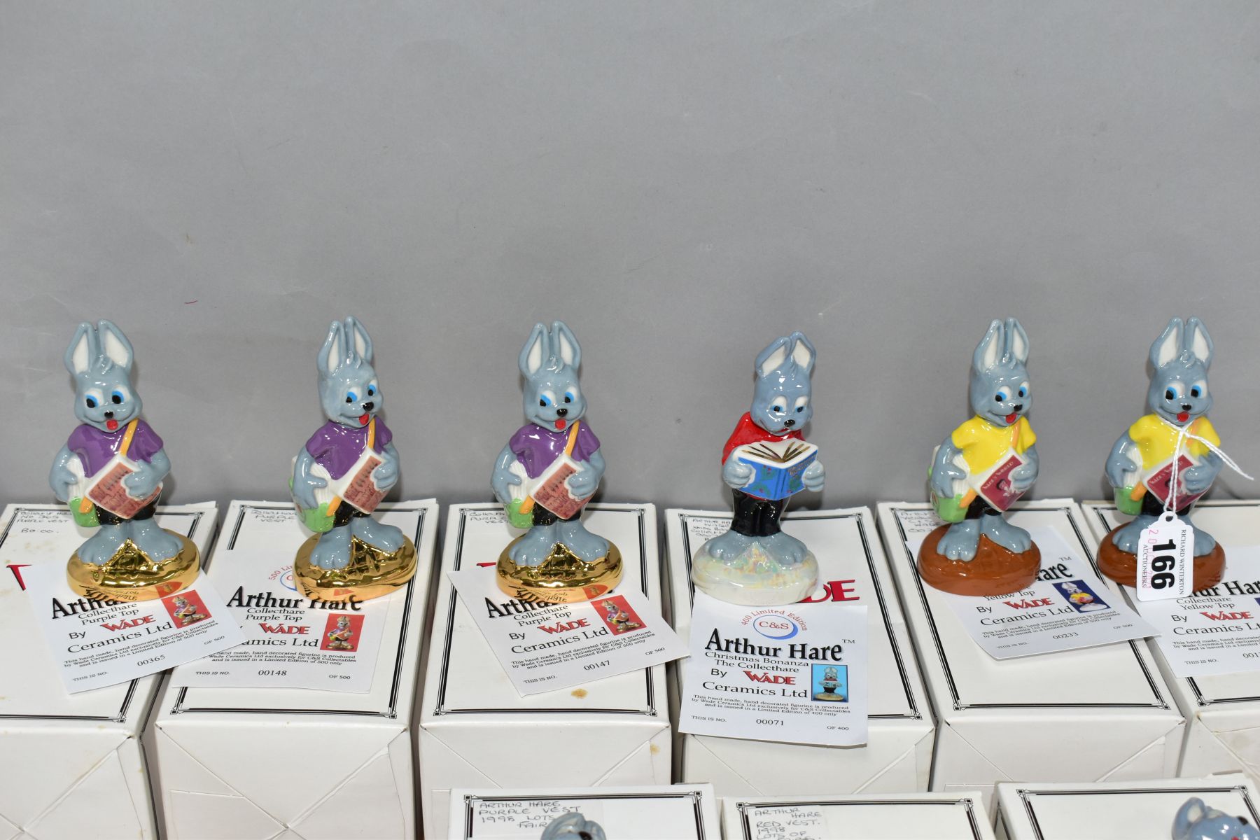 SIX BOXED LIMITED EDITION WADE ARTHUR HARE FIGURES FROM THE COLLECTHARE COLLECTIONS, comprising