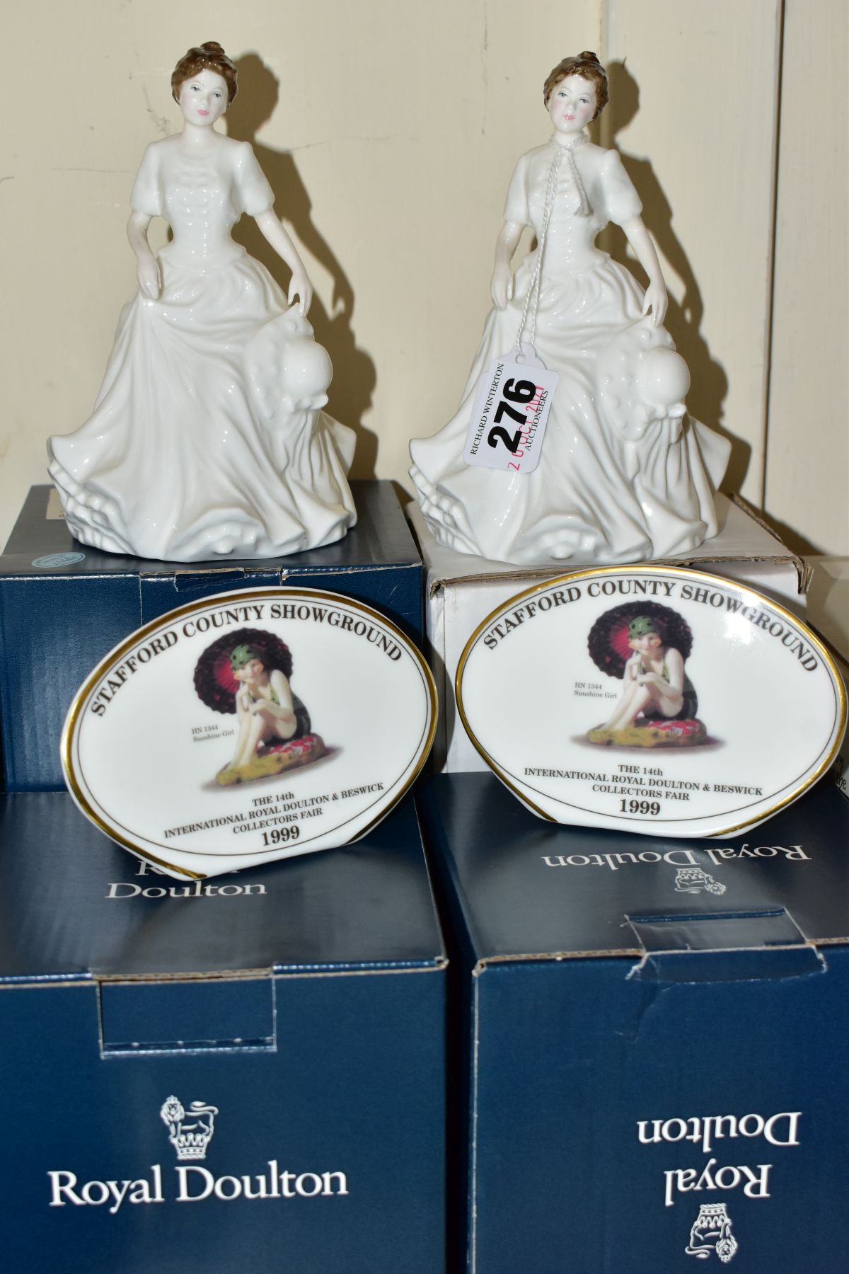 TWO BOXED ROYAL DOULTON HARMONY FIGURES, HN4096 exclusively for Collectors Club, one signed to