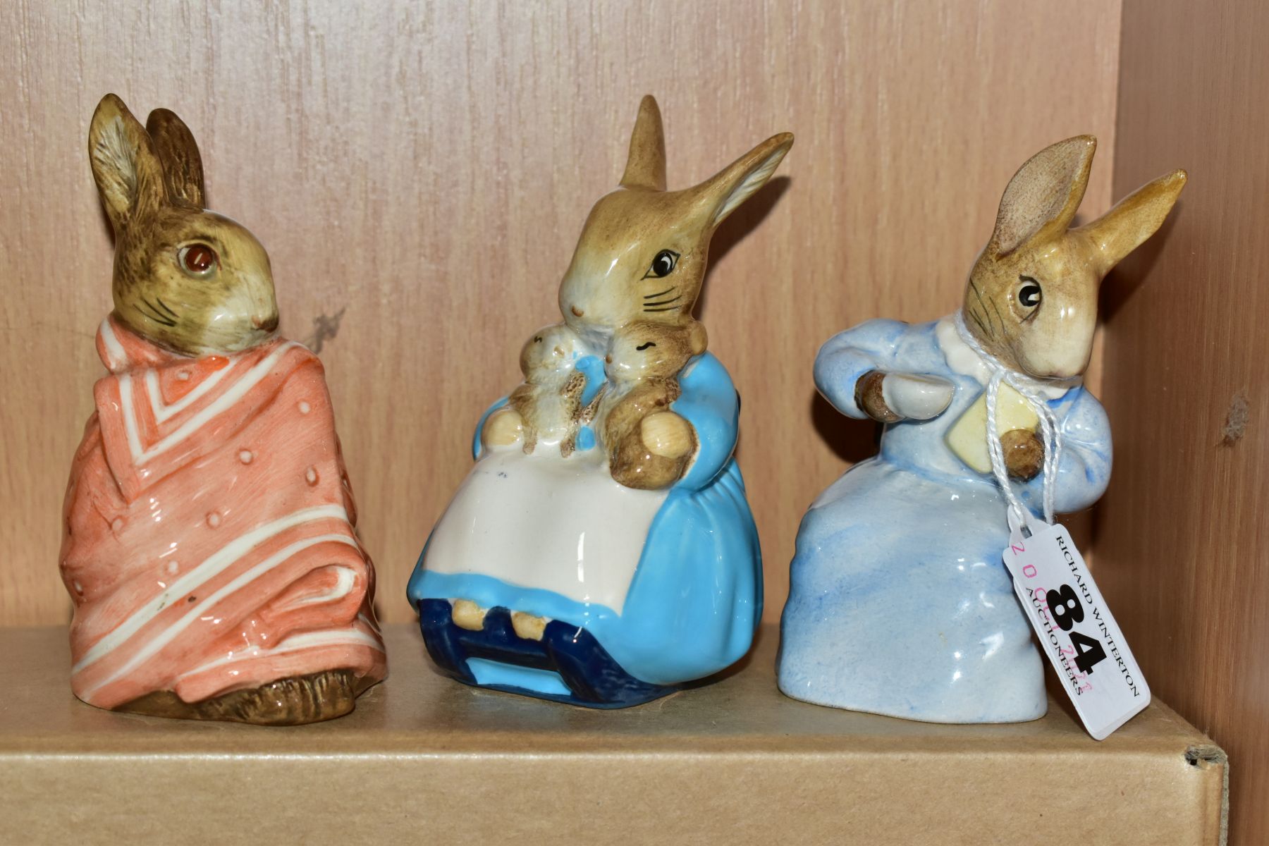 EIGHT BEATRIX POTTER FIGURES, comprising four John Beswick BP4 Cottontail, Mr Tod (boxed), Mrs - Image 4 of 6