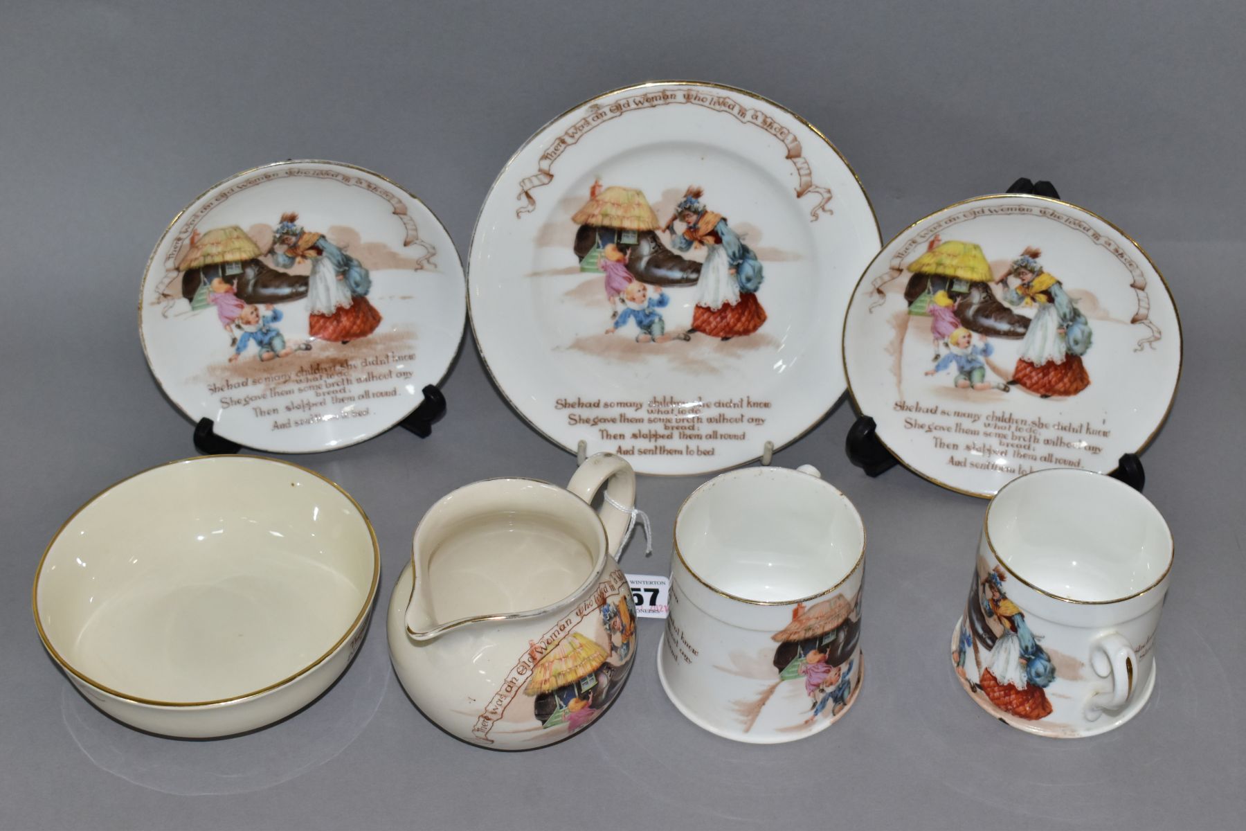 SIX PIECES OF ROYAL DOULTON NURSERY RHYMES 'A' SERIES WARE, DESIGNED BY WILLIAM SAVAGE COOPER, ' - Image 5 of 10