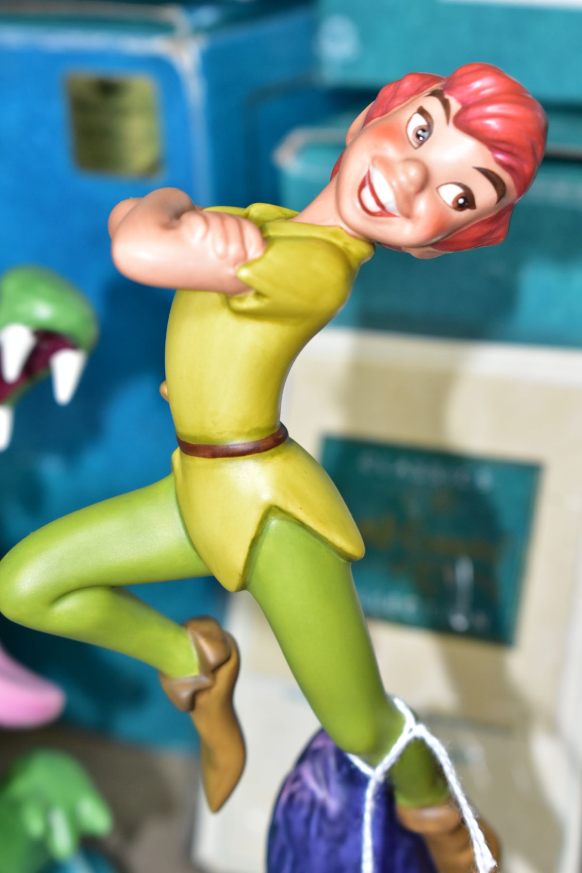 SEVEN BOXED WALT DISNEY CLASSICS COLLECTION CERAMIC FIGURES FROM PETER PAN, comprising 'Nobody Calls - Image 7 of 12