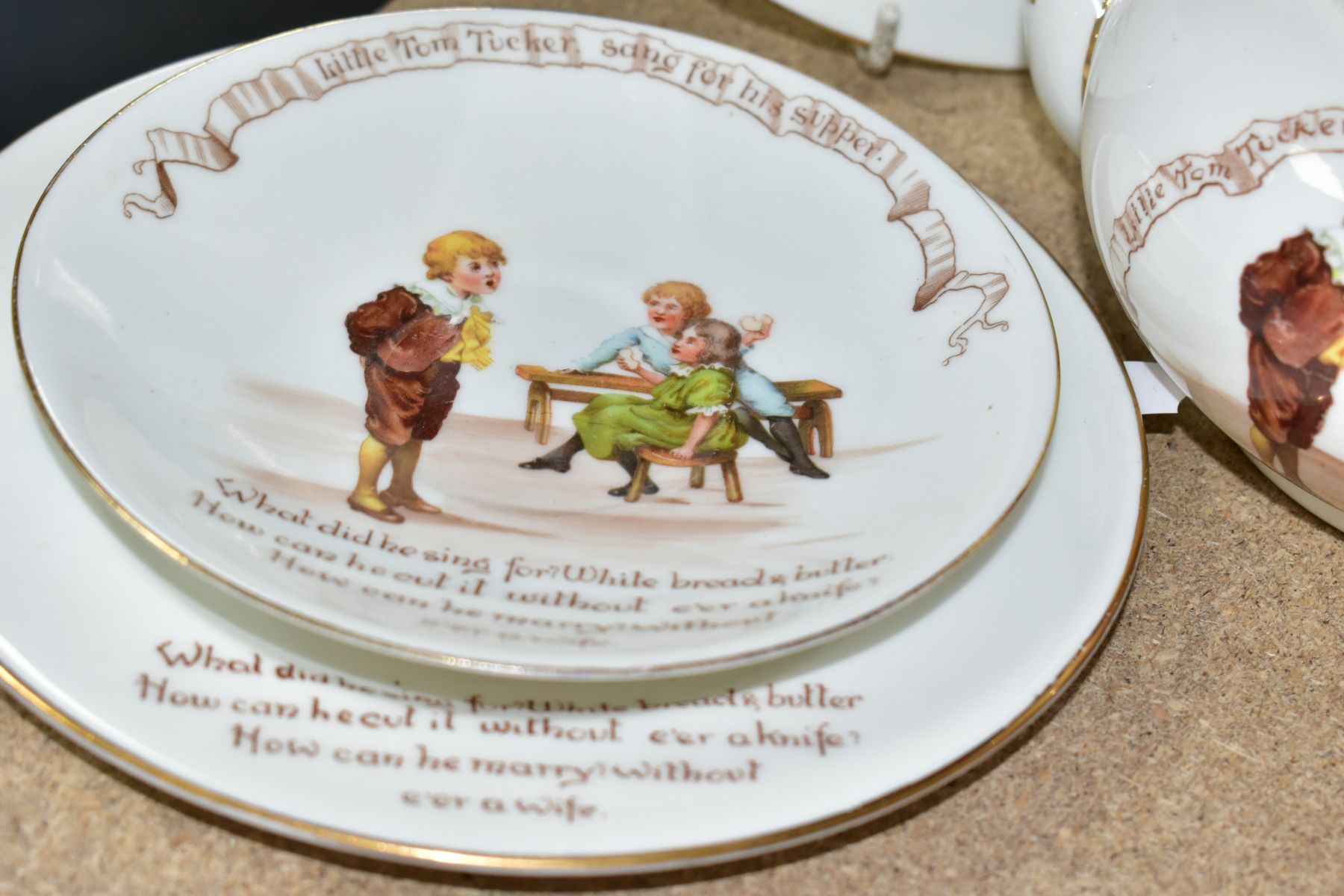 NINE PIECES OF ROYAL DOULTON NURSERY RHYMES 'A' SERIES WARE, designed by William Savage Cooper, ' - Image 6 of 9