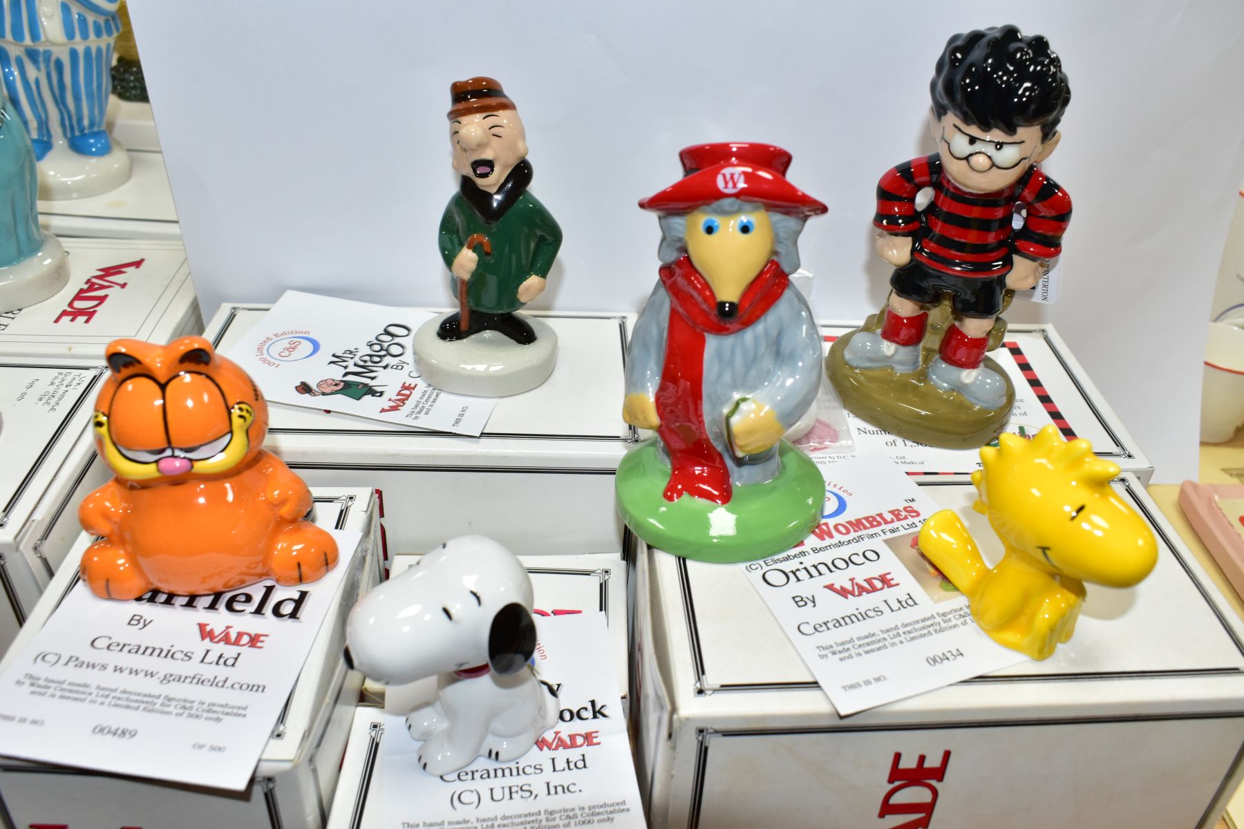 SIX BOXED WADE NOVELTY TV/COMIC CHARACTERS, comprising BJ Promotions limited edtion Dennis The - Image 2 of 6