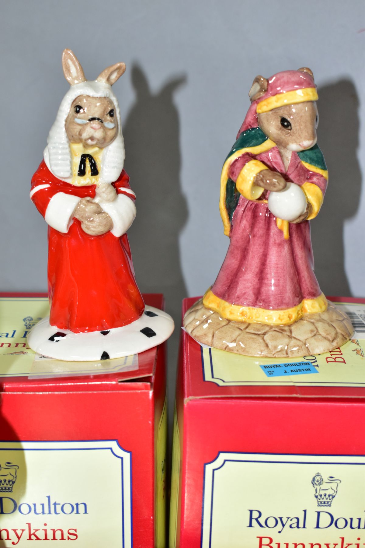 SIX BOXED ROYAL DOULTON BUNNYKINS FIGURES, comprising Magician DB126 (written label on box), Boy - Image 4 of 5