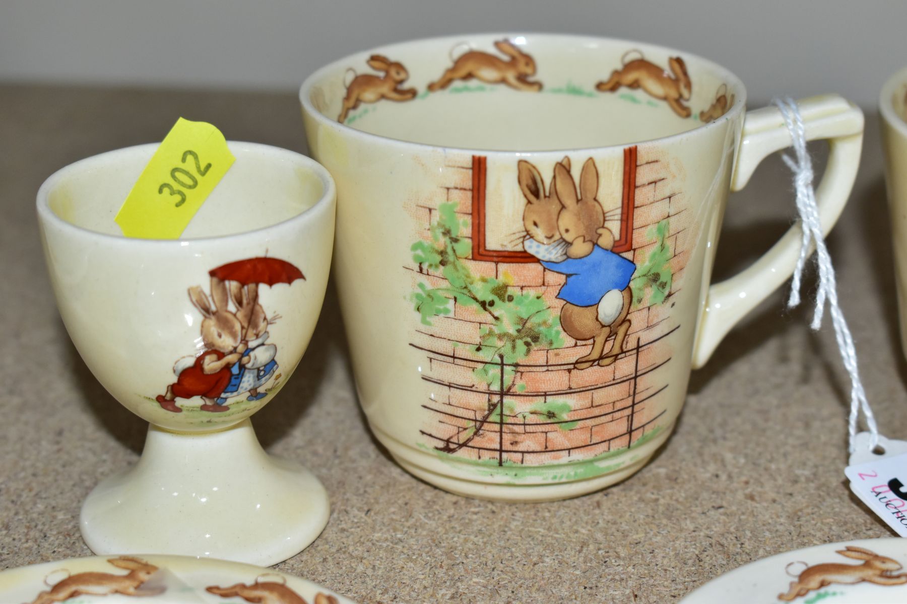 FIFTEEN PIECES OF ROYAL DOULTON BUNNYKINS EARTHENWARE TABLEWARES DESIGNS BY BARBARA VERNON AND - Image 4 of 11