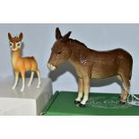 A BOXED BESWICK DONKEY, no 2267A, together with a Beswick Chamois no 1551, with a white box (2) (