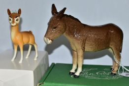 A BOXED BESWICK DONKEY, no 2267A, together with a Beswick Chamois no 1551, with a white box (2) (