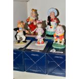 FIVE BOXED LIMITED EDITION ROYAL DOULTON NURSERY RHYME COLLECTION FIGURES, comprising Humpty