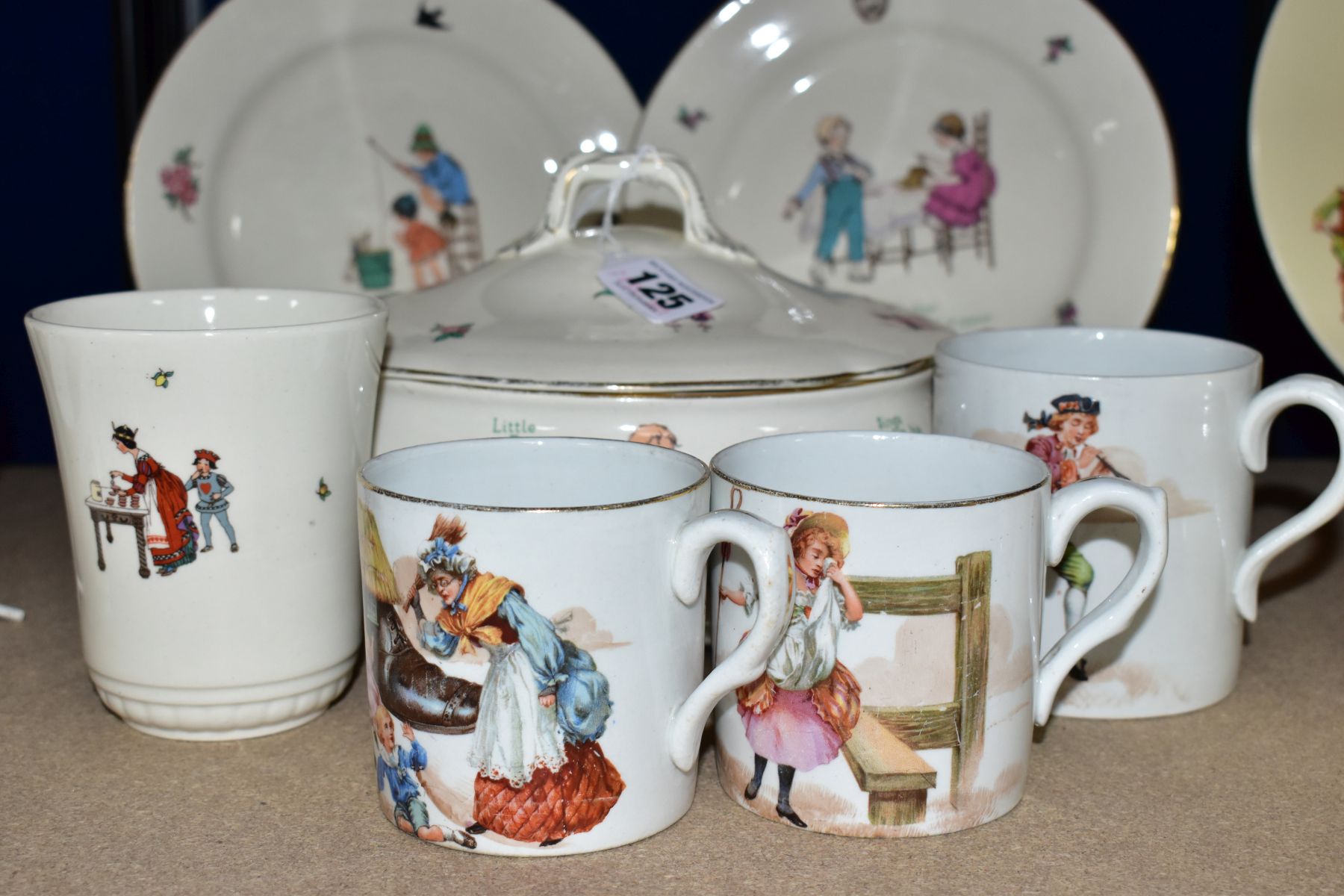 SEVEN PIECES OF ROYAL DOULTON NURSERY RHYMES SERIES WARE DESIGNED BY WILLIAM SAVAGE COOPER AND IN - Image 2 of 8