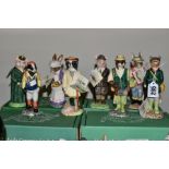 EIGHT BOXED BESWICK FIGURES FROM ENGLISH COUNTRY FOLK SERIES, comprising Huntsman Fox ECF1,