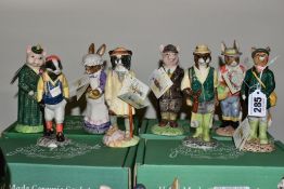 EIGHT BOXED BESWICK FIGURES FROM ENGLISH COUNTRY FOLK SERIES, comprising Huntsman Fox ECF1,