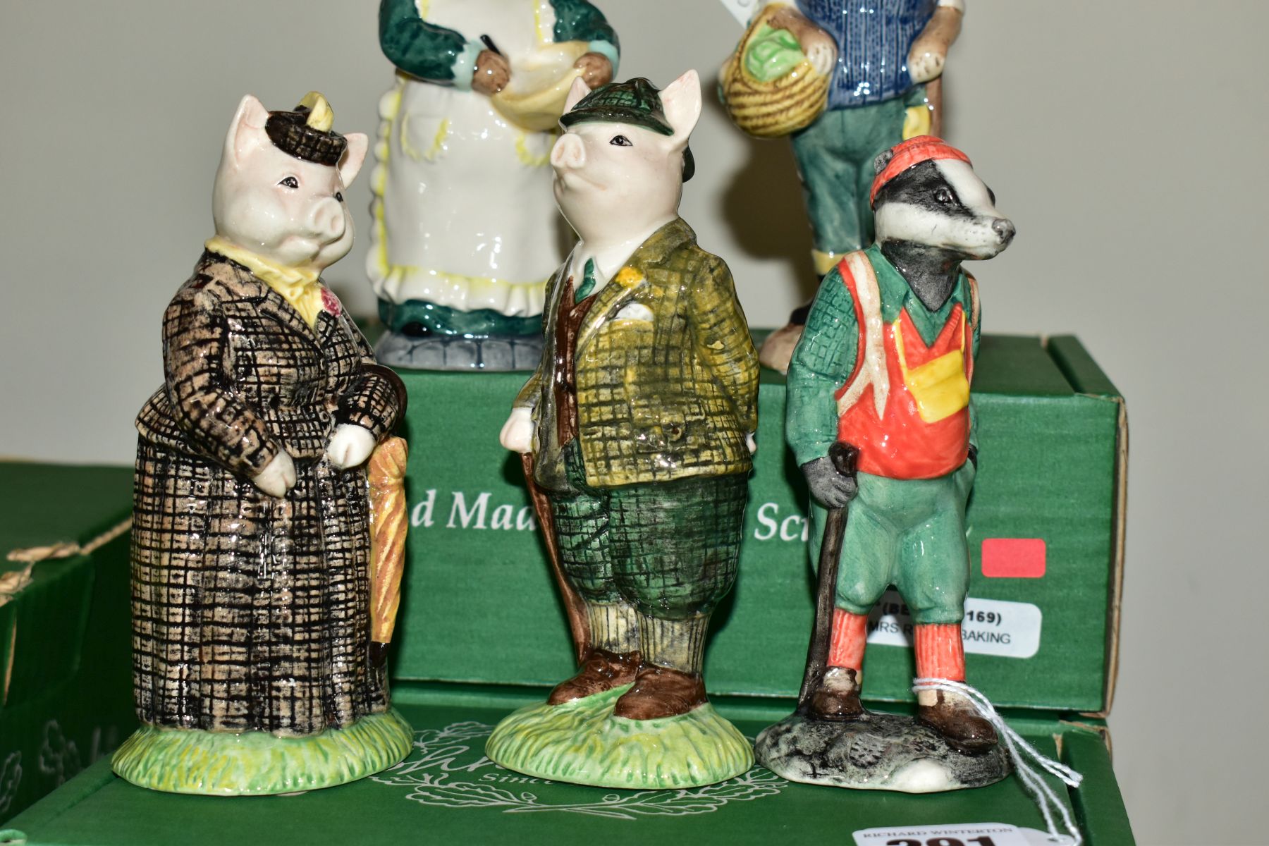 FIVE BOXED LIMITED EDITION BESWICK FOR SINCLAIRS ENGLISH COUNTRY FOLK FIGURES, comprising Hiker - Image 2 of 4