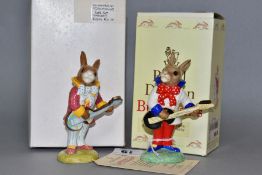 A BOXED ROYAL DOULTON LIMITED EDITION ROCK AND ROLL BUNNYKINS DB124, no. 443/1000, produced