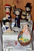 FIVE BOXED LIMITED EDITION WADE C & S COLLECTABLES BETTY BOOP FIGURES, comprising Betty Boop no