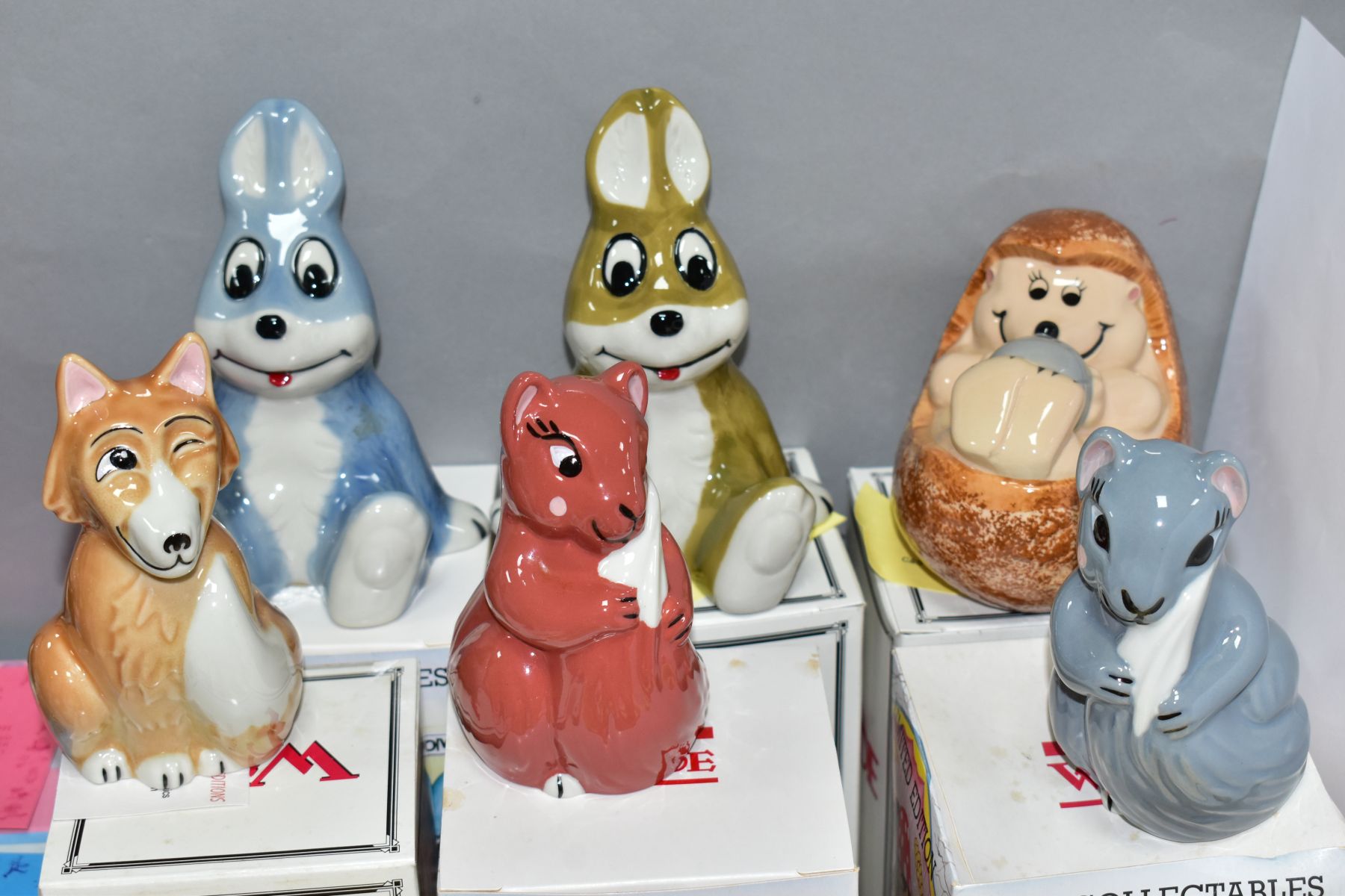 SIX BOXED WADE C & S COLLECTABLES DIRECT FIGURES, from Arthur Hare series, style one, comprising two