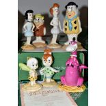 A SET OF SEVEN BOXED LIMITED EDITION JOHN BESWICK FOR U.K.I. CERAMICS LTD COMIC CARTOON FIGURES FROM