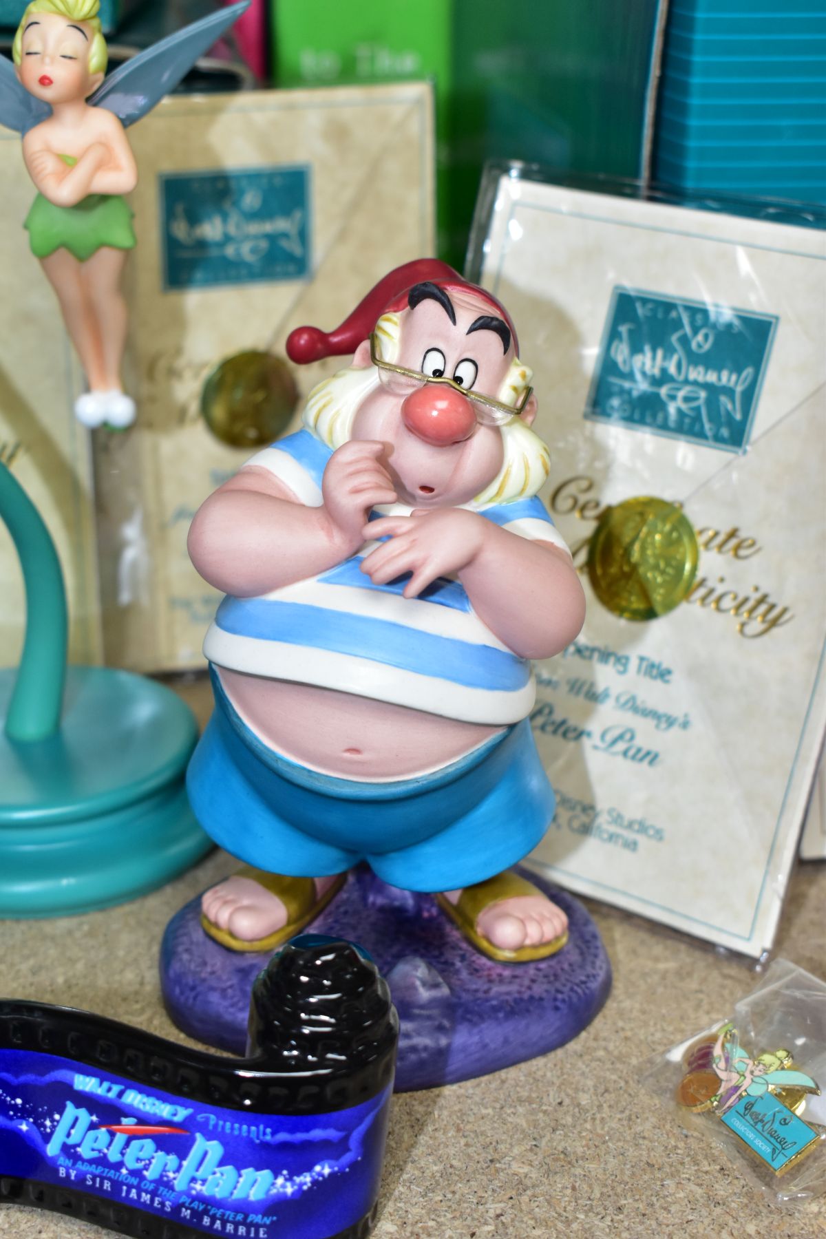 SEVEN BOXED WALT DISNEY CLASSICS COLLECTION CERAMIC FIGURES FROM PETER PAN, comprising 'Nobody Calls - Image 3 of 12