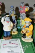 A SET OF SIX BOXED LIMITED EDITION BESWICK HIPPOS ON HOLIDAY FIGURES, comprising Grandma HH1,