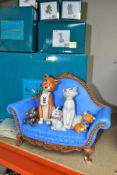 SIX BOXED WALT DISNEY CLASSICS COLLECTION ARISTOCATS FIGURES, comprising Thomas O'Malley, Duchess,