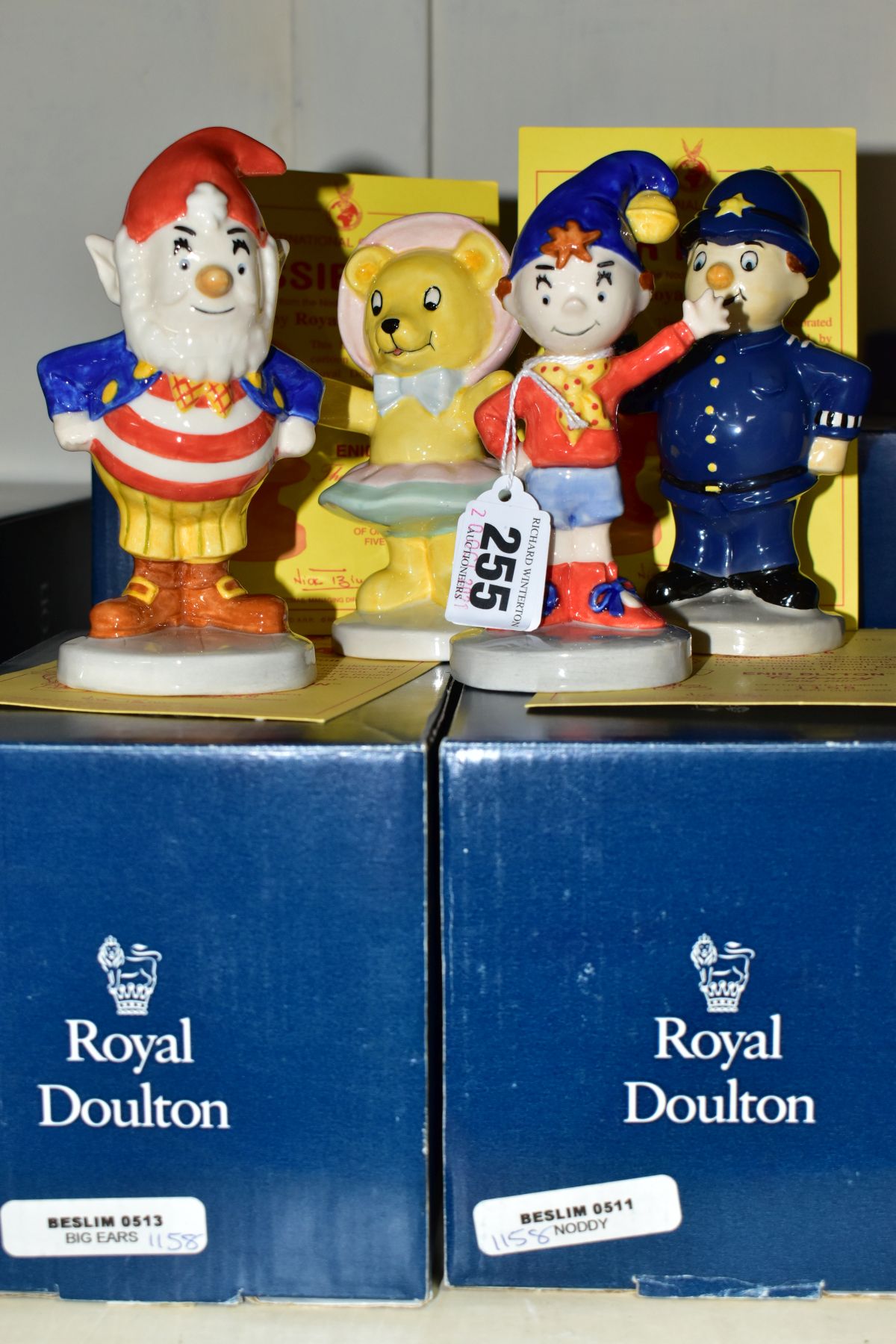 FOUR BOXED LIMITED EDITION ROYAL DOULTON FOR UKI CERAMICS LTD ENID BLYTON FIGURES, comprising