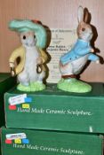 A PAIR OF BOXED BESWICK WARE LIMITED EDITION BEATRIX POTTER FIGURES, Peter Rabbit and Benjamin Bunny