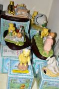 SIX BOXED ROYAL DOULTON FIGURES FROM THE WINNIE THE POOH COLLECTION, comprising Eeyore's Tail WP7 (