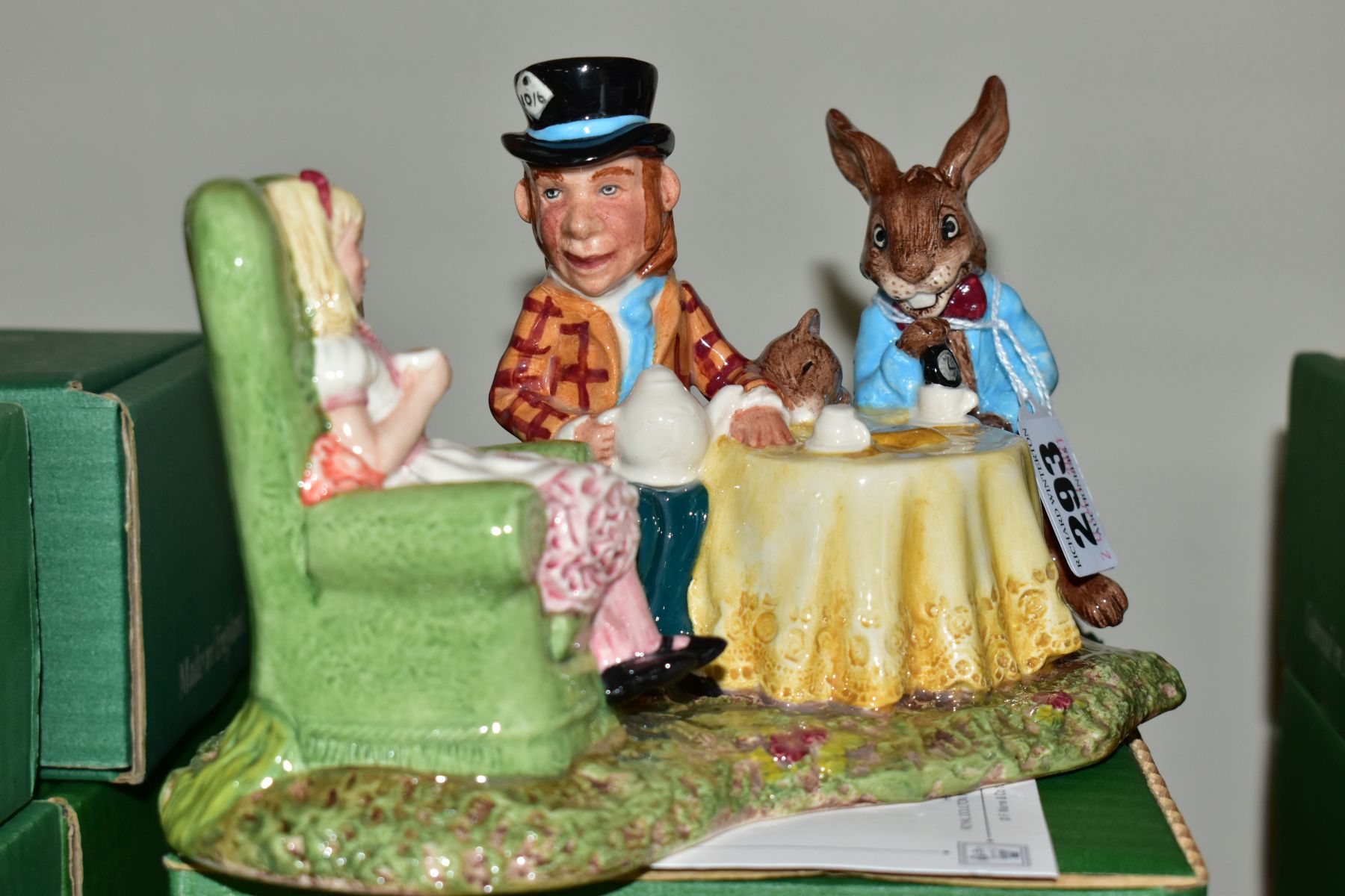 A BOXED LIMITED EDITION BESWICK WARE FIGURE GROUP FROM ALICE IN WONDERLAND SERIES, 'The Mad Hatter's - Image 2 of 6