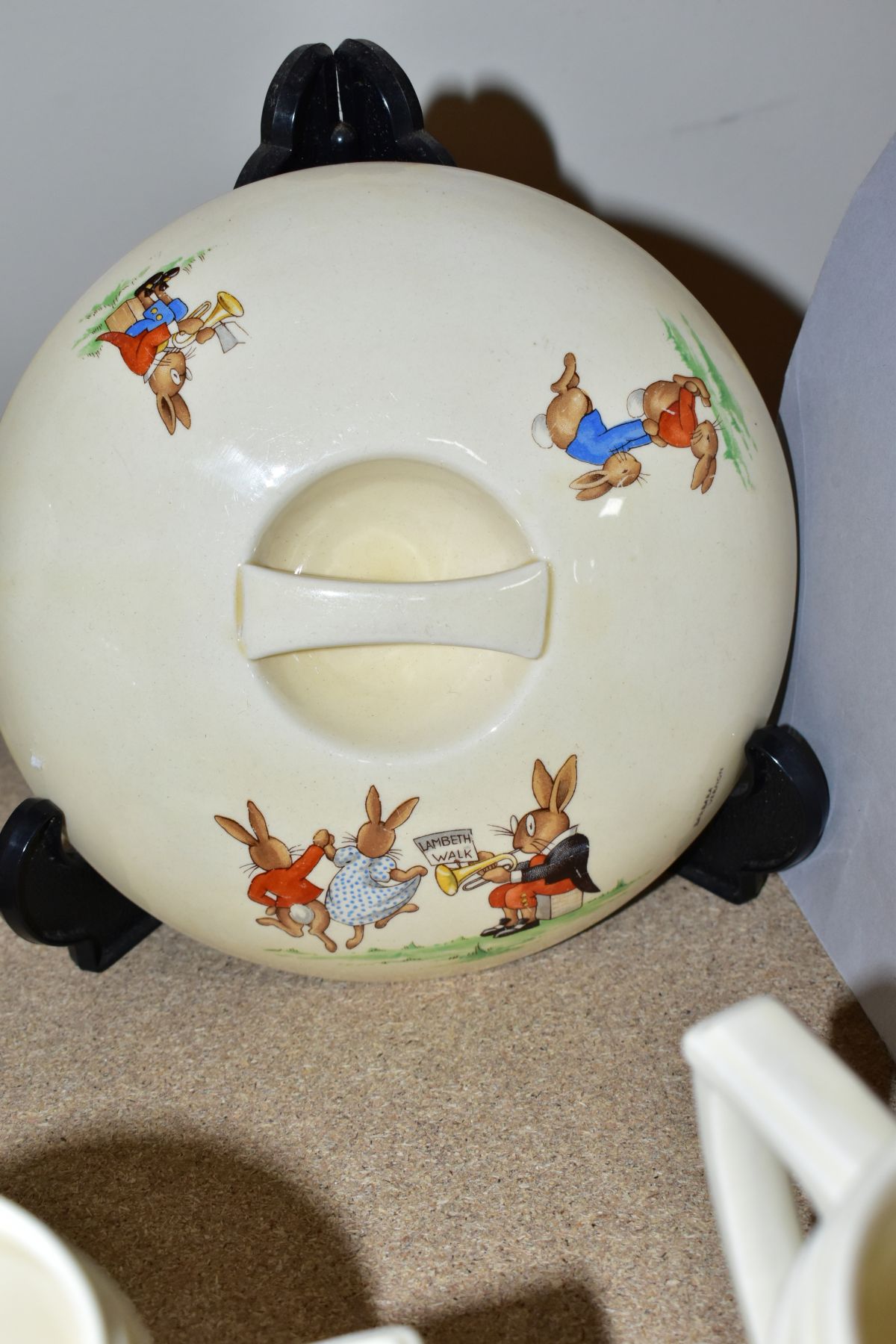 TWELVE PIECES OF ROYAL DOULTON BUNNYKINS EARTHENWARE TABLEWARES OF SCENES BY BARBARA VERNON, - Image 13 of 14