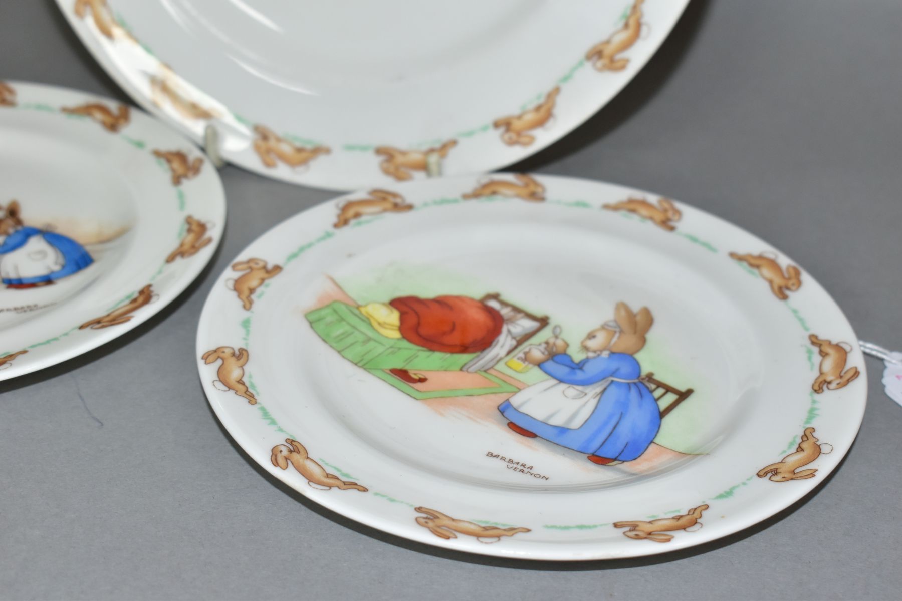 THREE PIECES OF ROYAL DOULTON BUNNYKINS WHITE BONE CHINA DESIGNED BY BARBARA VERNON, comprising a - Image 4 of 5