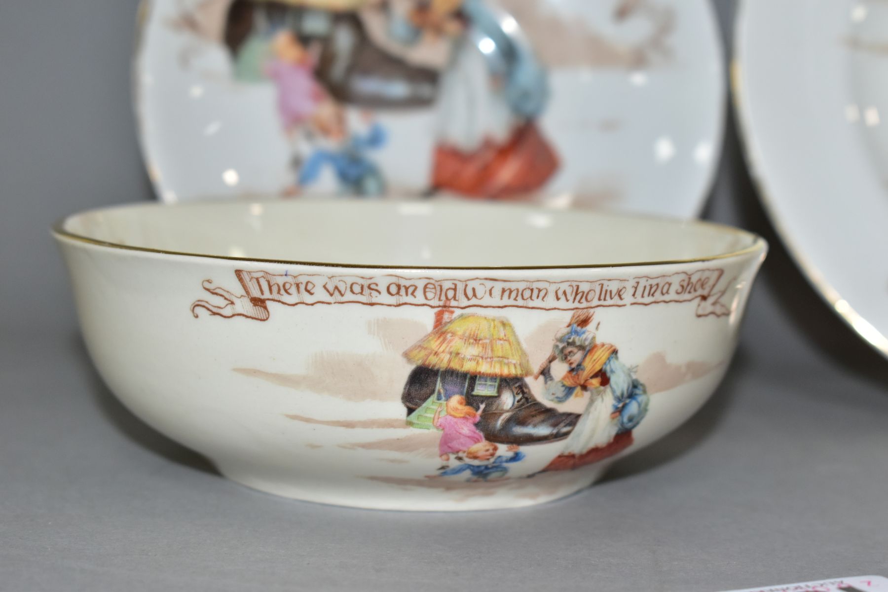 SIX PIECES OF ROYAL DOULTON NURSERY RHYMES 'A' SERIES WARE, DESIGNED BY WILLIAM SAVAGE COOPER, ' - Image 4 of 10