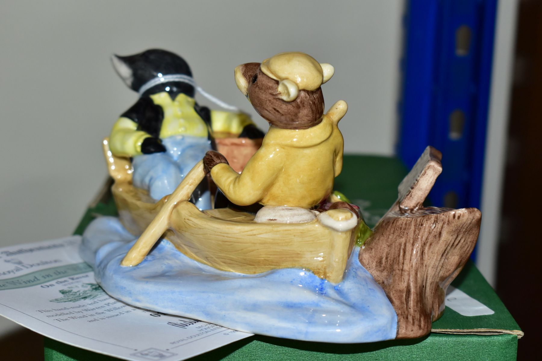 A BOXED LIMITED EDITION BESWICK WARE FIGURE GROUP, from The Wind in The Willows, On The River WIW - Image 2 of 6