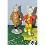 A PAIR OF BOXED LIMITED EDITION BESWICK WARE FIGURES, from characters of Rupert the Bear, 'Rupert