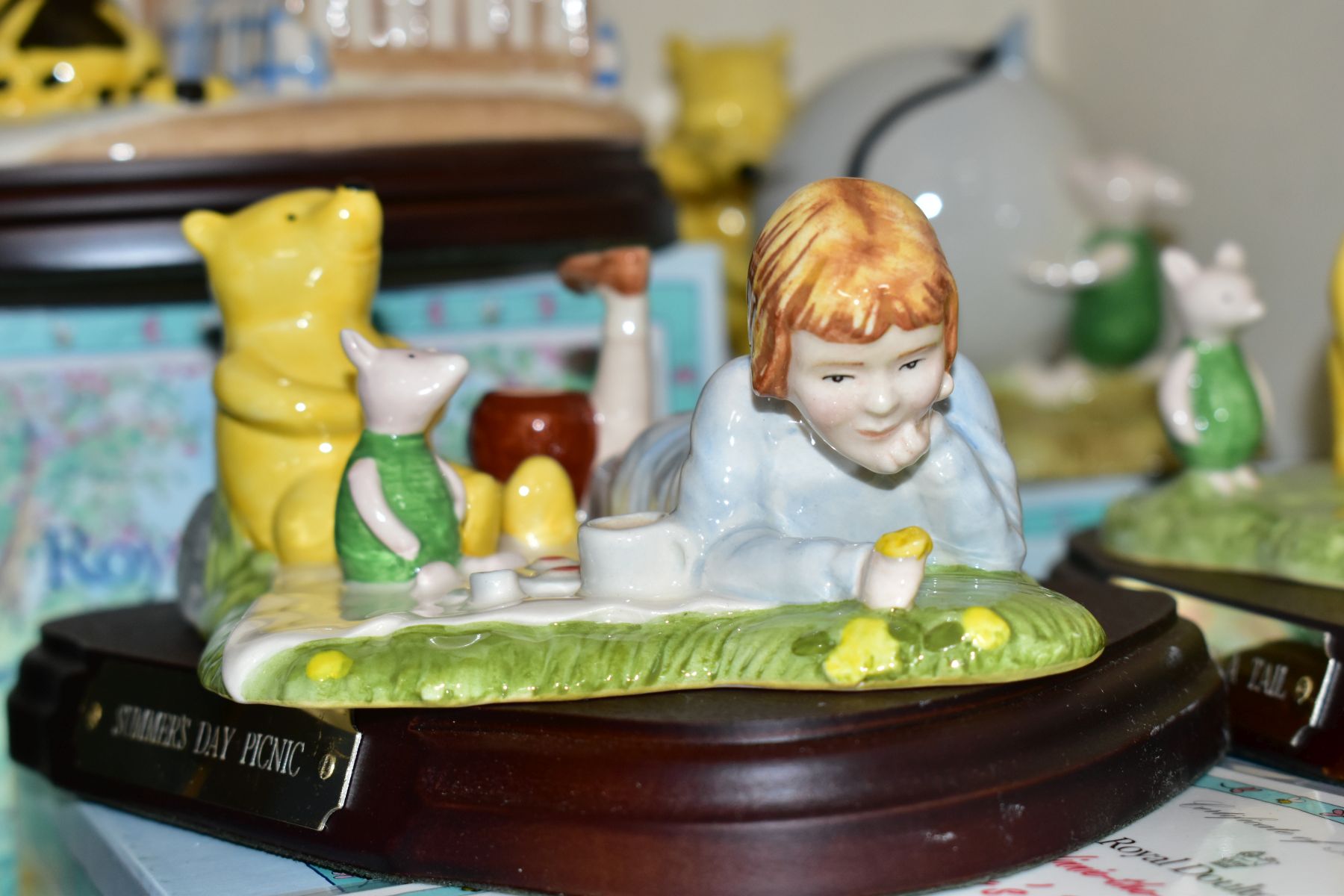 SIX BOXED ROYAL DOULTON FIGURES FROM THE WINNIE THE POOH COLLECTION, comprising Eeyore's Tail WP7 ( - Image 3 of 7