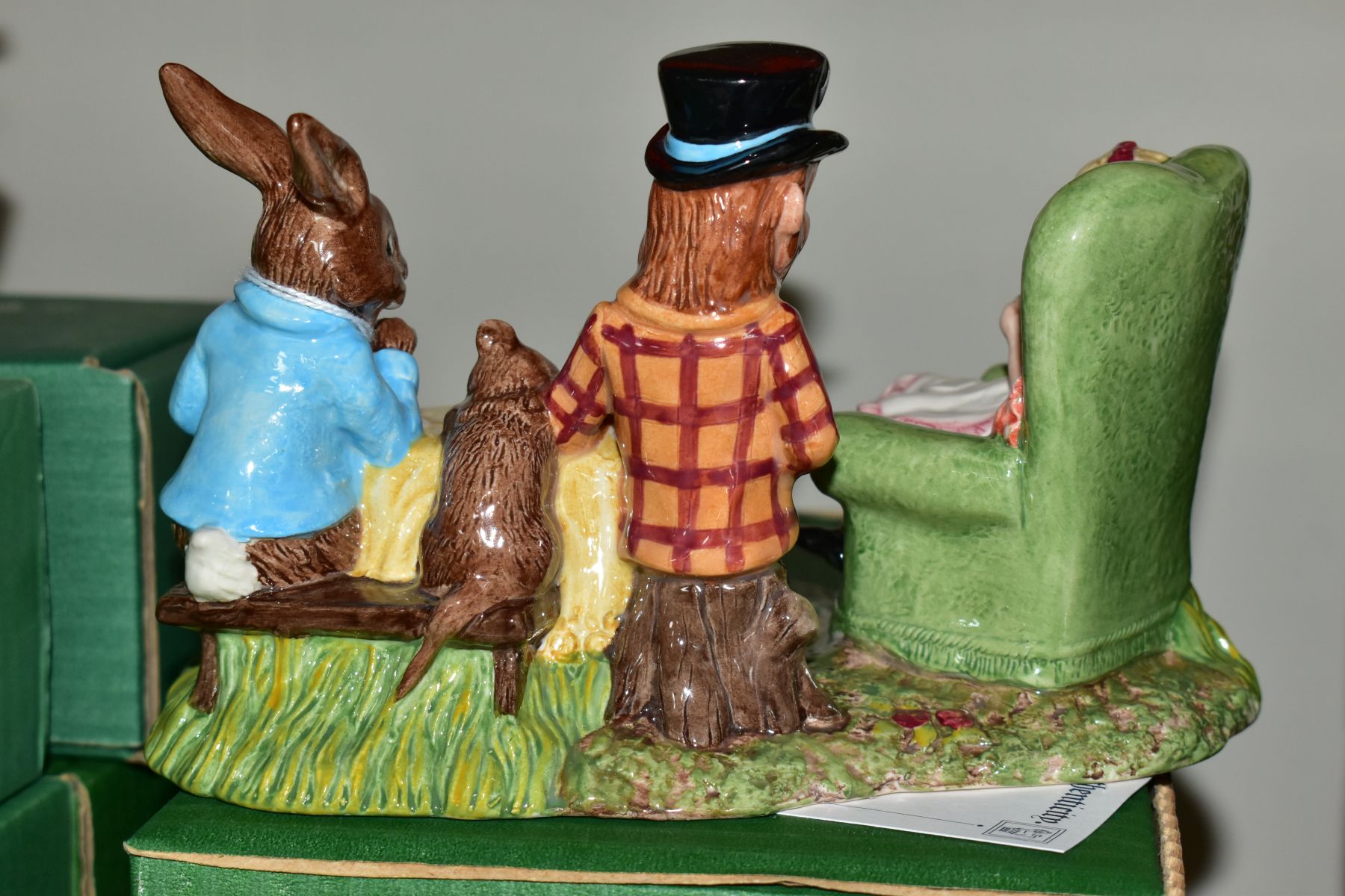 A BOXED LIMITED EDITION BESWICK WARE FIGURE GROUP FROM ALICE IN WONDERLAND SERIES, 'The Mad Hatter's - Image 4 of 6