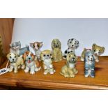 A SET OF TEN WADE TV PETS FIGURES FROM BENGO AND HIS PUPPY FRIENDS 1959-1965, comprising Bengo (