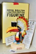 A BOXED LIMITED EDITION ROYAL DOULTON & MILLENNIUM COLLECTABLES LTD ADVERTISING FIGURE, 'Big Chief