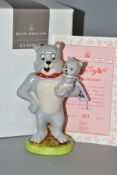 A BOXED LIMITED EDITION ROYAL DOULTON FIGURE FOR UKI CERAMICS LTD, Spike 'n' Tyke no 401/500, with