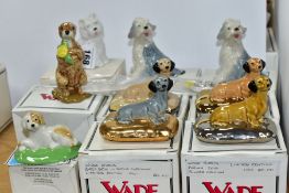 NINE BOXED WADE FIGURES FROM U.S.A. COLLECTORS SHOWS, comprising Westie The West Highland Terrier (