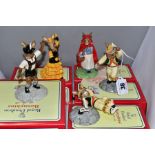 FIVE BOXED ROYAL DOULTON BUNNYKINS FIGURES FOR SPECIAL EVENTS, comprising two Morris Dancer DB204,