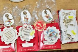 A SMALL COLLECTION OF ROYAL DOULTON BUNNYKINS COMMEMORATIVE AND OTHER ITEMS, comprising three